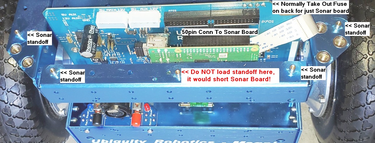 Magni Sonar Board Standoffs