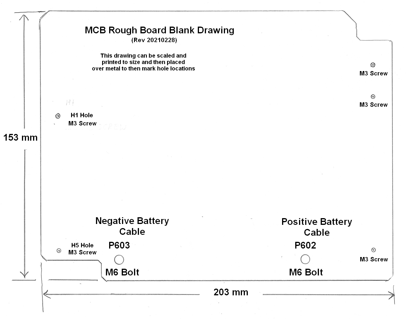 Magni Rough MCB Board Blank